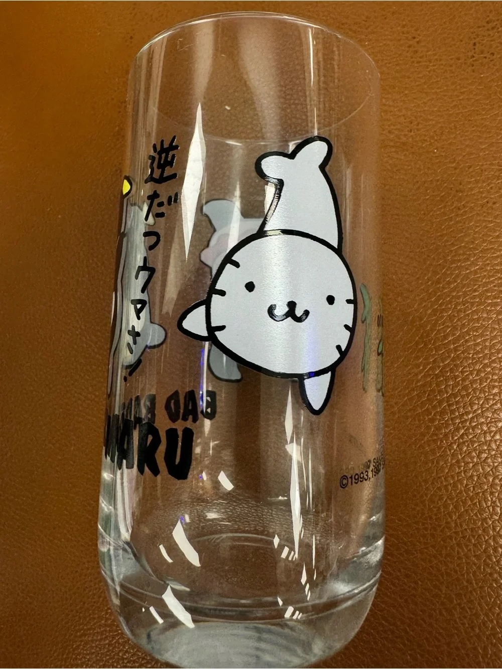 RARE Vintage Sanrio 1990s Badtz-Maru, Hana-Maru, Pochi Character Glass